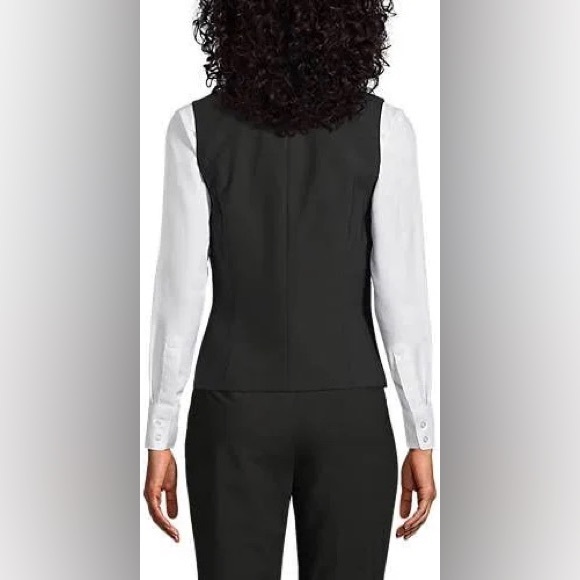 Lands’ End Women's Washable Wool Vest - Picture 2 of 8